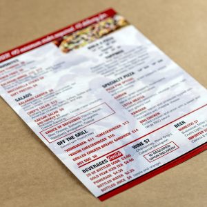 menu sample